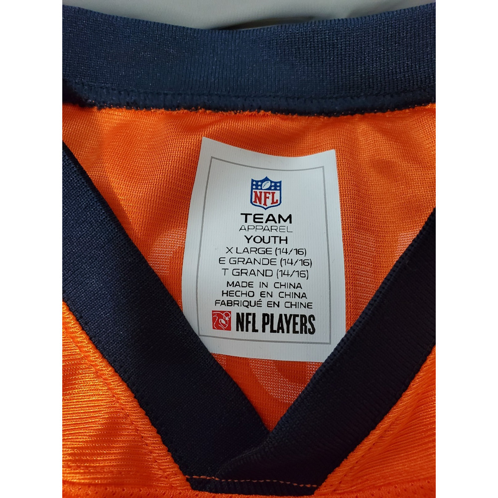 Denver Broncos - Lindsay #30 Jersey Youth XL Blue and Orange NFL Jersey - Picture 4 of 13